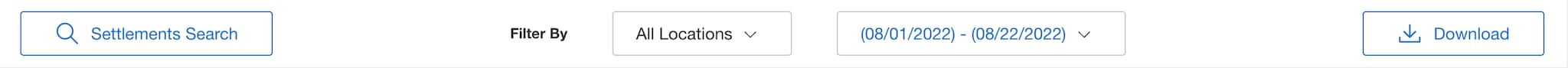 Screenshot of options to customize your Settlements View